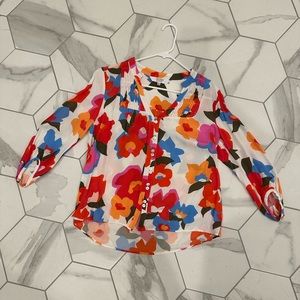 Crosby floral top, size small, euc